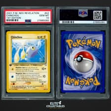 Chinchou 42/64 1st Edition - PSA 10 (Neo Revelation)