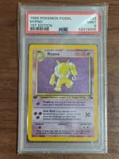 1999 Pokemon - 1st Edition Hypno Holo Rare - Fossil 8/62 - PSA 9