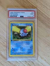 1999 Fossil Tentacool 1st Edition PSA 9 #56 56/62 Pokemon