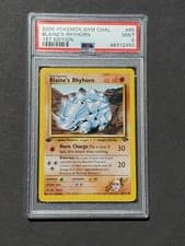 PSA 9 1ST EDITION BLAINE'S RHYHORN 65/132 GYM CHALLENGE - MINT