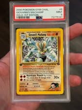 Giovanni’s Machamp 1st Edition Holo 2000 Pokémon Gym Challenge #6  PSA 9