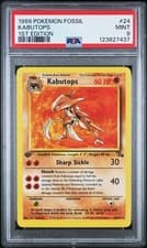 1999 Pokemon Fossil Kabutops 1st Edition 24/62 PSA 9