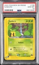 2003 POKEMON SKYRIDGE #106 SUNKERN PSA 10