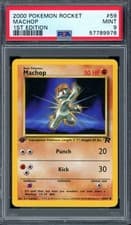 PSA 9 Pokemon 2000 1st Edition Team Rocket Machop #59