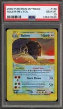 Pokemon Golem Skyridge Crystal Reverse Holo Secret Rare #148 PSA 10 Gem Mint