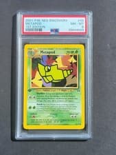 Pokemon PSA 8 1ST EDITION METAPOD 42/75 NEO DISCOVERY SET NON HOLO - NM/MINT
