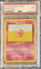Pokémon TCG Slowpoke Fossil, 1st Edition, Regular Card 55/62 PSA 9