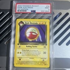 🔥2000 Pokemon Team Rocket 1st Edition #34 Dark Electrode PSA 9 Mint 34/82 WOTC