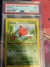 PSA 9 MINT 2001 POKEMON NEO DISCOVERY HOPPIP #55 1ST EDITION ENGLISH