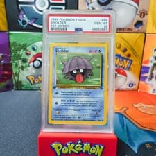 PSA 10 GEM MINT 1999 Pokemon Game 1st Edition Fossil Shellder 54