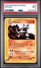 2003 POKEMON SKYRIDGE #29 RHYDON PSA 9