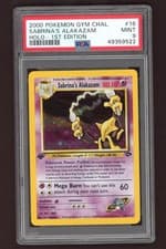 Sabrina's Alakazam Holo Pokemon Card 1st Edition Gym Challenge 16/132 ARK PSA 9