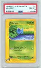 PSA 10 Nidoran (Female) 82/144 Skyridge Pokemon 2003