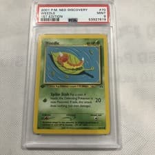 2001 Pokemon Neo Discovery 1st Edition Weedle 70/75 PSA 9 Mint