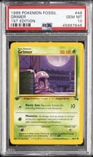 1999 POKEMON FOSSIL 1ST EDITION #48 GRIMER PSA 10