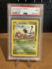 Pokémon TCG Butterfree 33/64 1st Edition Jungle PSA 9