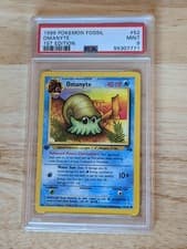 1999 Pokemon Fossil 1st Edition #52 Omanyte PSA 9 MINT