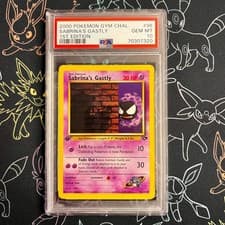PSA 10 - Pokemon Sabrina's Gastly 96/132 1st Edition Gym Challenge GEM MINT