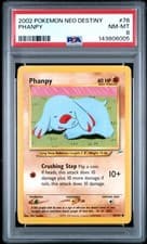 2002 POKEMON NEO DESTINY #76 PHANPY PSA 8