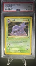 Pokémon PSA 9 1st Edition Muk 13/62 Fossil Holo