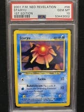 2001 Pokemon Neo Revelation 1st Edition Staryu 56/64 PSA 10 Gem Mint