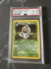 Dark Arbok 1st Edition PSA 8 Team Rocket Holo Pokémon Card 1999 WOTC #2 Rare