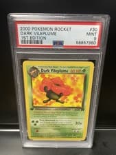 2000 Pokémon Team Rocket Dark Vileplume 1st Edition (30/82) Non-Holo PSA 9
