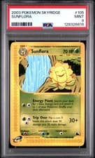 2003 POKEMON SKYRIDGE #105 SUNFLORA PSA 9