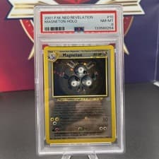 Magneton 10/64 Neo Revelation Holo PSA 8