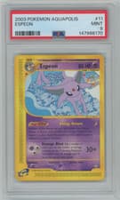 2003 Pokemon Aquapolis Espeon NON HOLO RARE #11/147 PSA 9