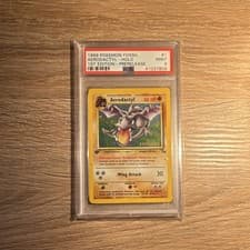 Pokémon Aerodactyl Fossil 1st Edition Prerelease Holo PSA 9 1/62 1999