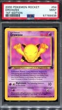 PSA 9 Pokemon 2000 1st Edition Team Rocket Drowzee #54