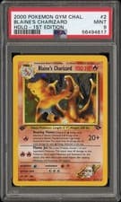 Blaine's Charizard 2/132 Holo 2000 Pokemon Gym Challenge 1st Edition PSA 9