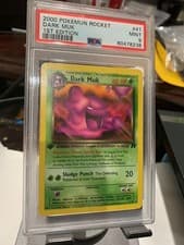 Dark Muk  PSA 9 1st Edition Dark Muk 41/82 Team Rocket 1st Edition Vintage