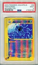 PSA 9 MINT Pokemon TENTACRUEL Reverse Holo Rare 2003 Aquapolis #38/147 WOTC