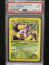 2000 Pokemon Gym Challenge 1st Edition Koga's Weezing 50/132 PSA 9 Mint
