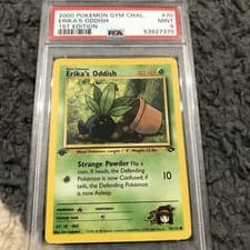PSA 9 2000 Pokemon Gym Challenge 1st Edition Erika's Oddish # 70 PSA 9 Mint