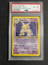 PSA 8 Alakazam Holo Legendary Collection 1/110 English 2002