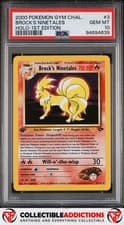 2000 Pokemon Gym Challenge #3 Brock'S Ninetales Holo 1st Edition PSA 10