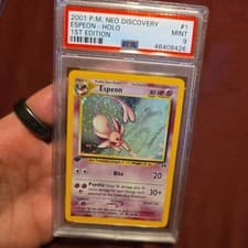 2001 Pokemon Neo Discovery Espeon Holo 1st Edition 1/75 PSA 9 🔥