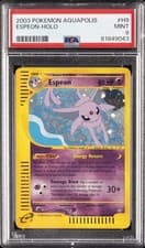 2003 POKEMON AQUAPOLIS #H9 ESPEON-HOLO PSA 9