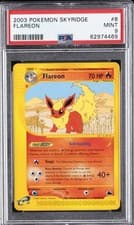 2003 POKEMON SKYRIDGE #8 FLAREON PSA 9