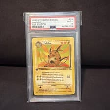 PSA 9 Pokemon 1999 1st Edition Fossil Raichu Rare #29