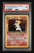 PSA 9 MINT Typhlosion 18 Neo Genesis 1st Edition Holo Pokemon Card New Cert