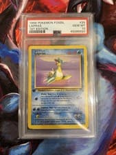 PSA 10 1st Edition Lapras Fossil - (25/62) GEM MINT 1999 Pokemon English
