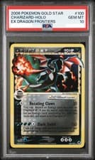2006 Pokemon Charizard Gold Star EX Dragon Frontiers Holo #100 PSA 10 GEM MINT