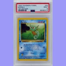 Pokemon 1st Edition Horsea 49/62 Fossil PSA 9 MINT