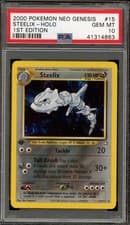 Pokemon Steelix Neo Genesis 1st Edition Holo Rare #15 PSA 10 Gem Mint