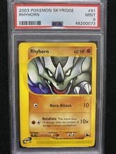 2003 Pokemon Skyridge Rhyhorn 91/144 PSA 9 Mint