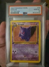 Gengar - Rare - #20 Fossil 1st Edition - English - PSA 10 Gem Mint